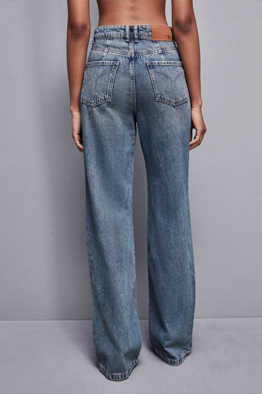 Light Blue Patrizia Pepe High-waisted Straight Fit Jeans | XWSRLPK-16