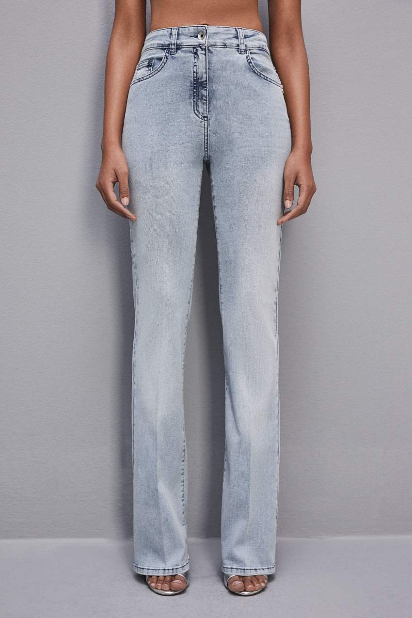 Light Blue Patrizia Pepe Slim Stretch Denim Jeans | LKDCHQF-61