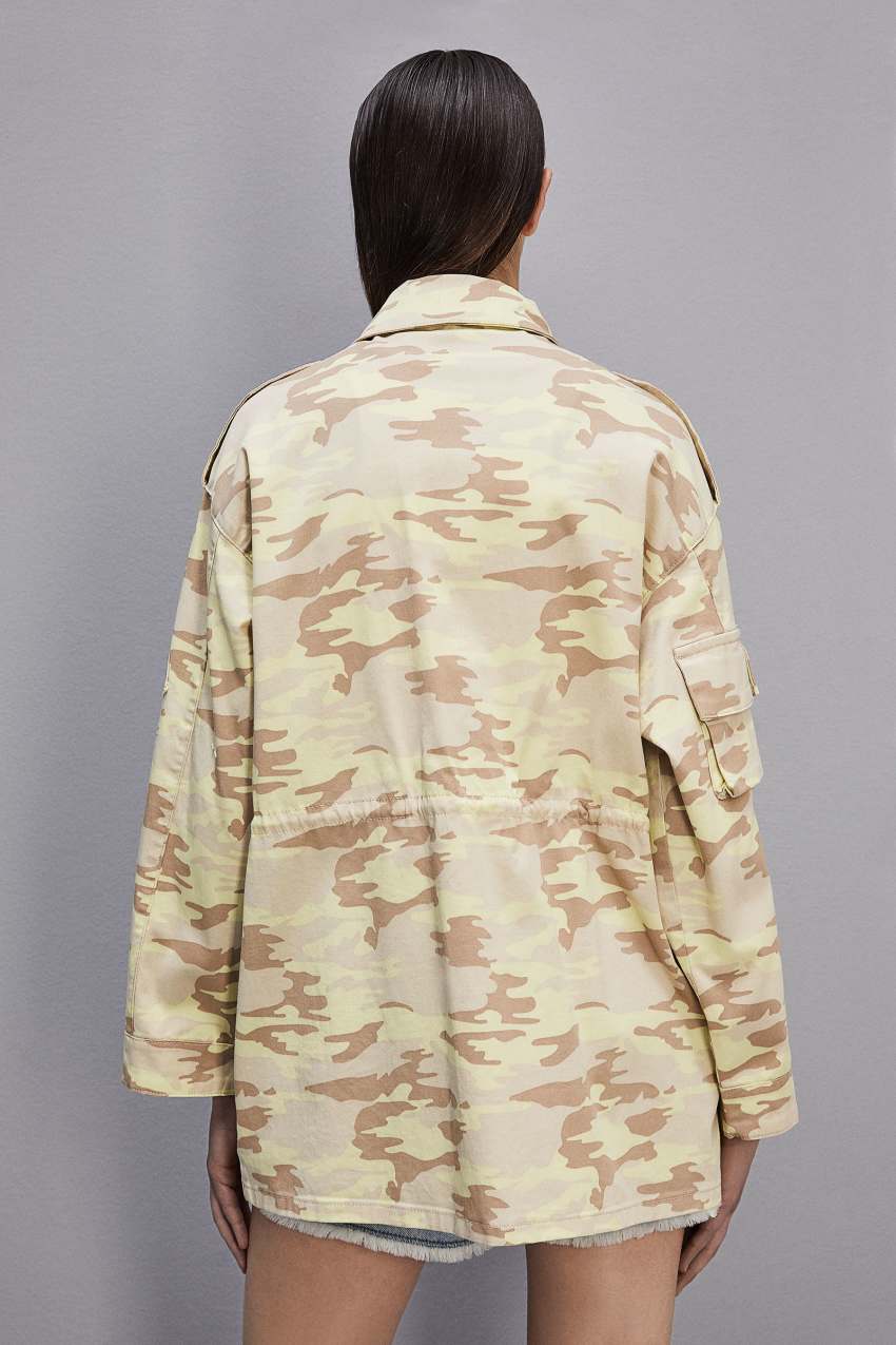 Militare Patrizia Pepe Camouflage Over Jacket | YIOALPQ-57