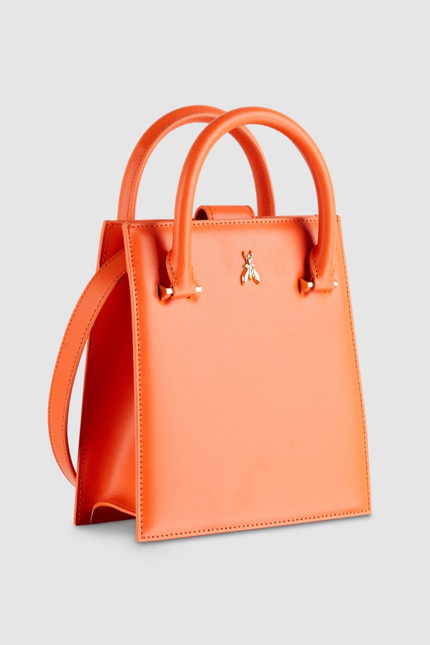 Orange Patrizia Pepe Handbag With Shoulder Strap | OVKLSUC-60