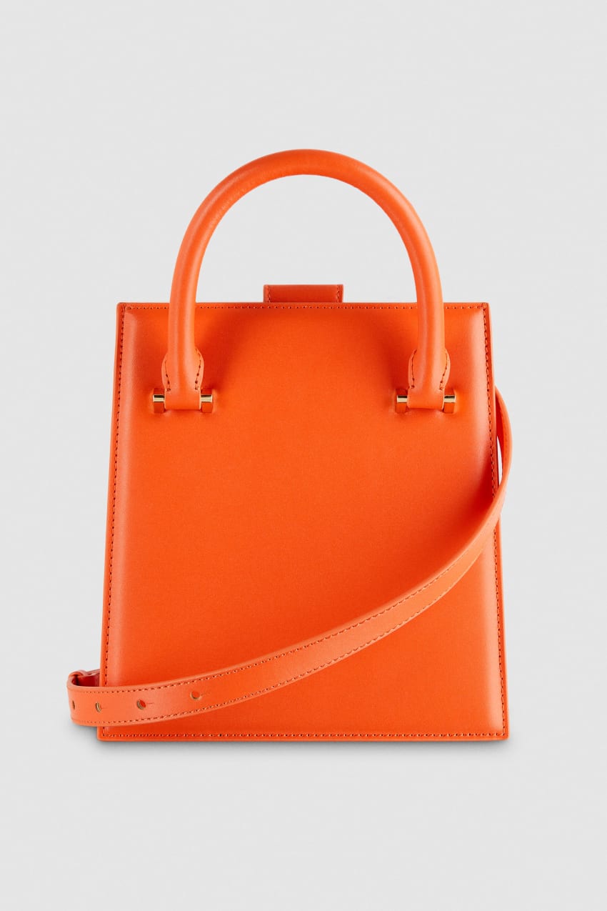 Orange Patrizia Pepe Handbag With Shoulder Strap | OVKLSUC-60