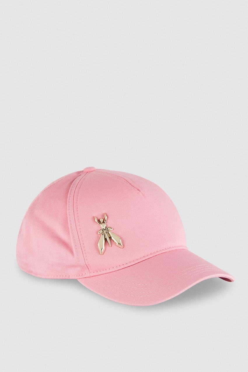 Pink Patrizia Pepe Cotton Fly Baseball Cap | YIWTNAM-59