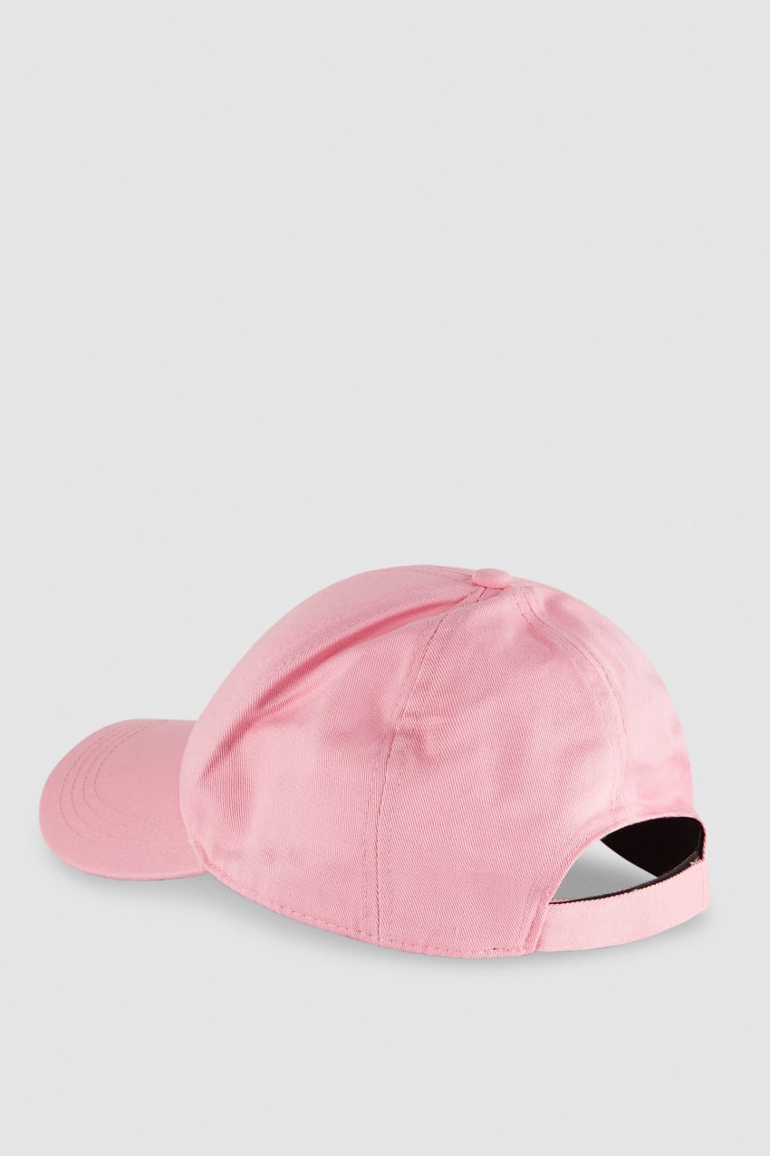 Pink Patrizia Pepe Cotton Fly Baseball Cap | YIWTNAM-59