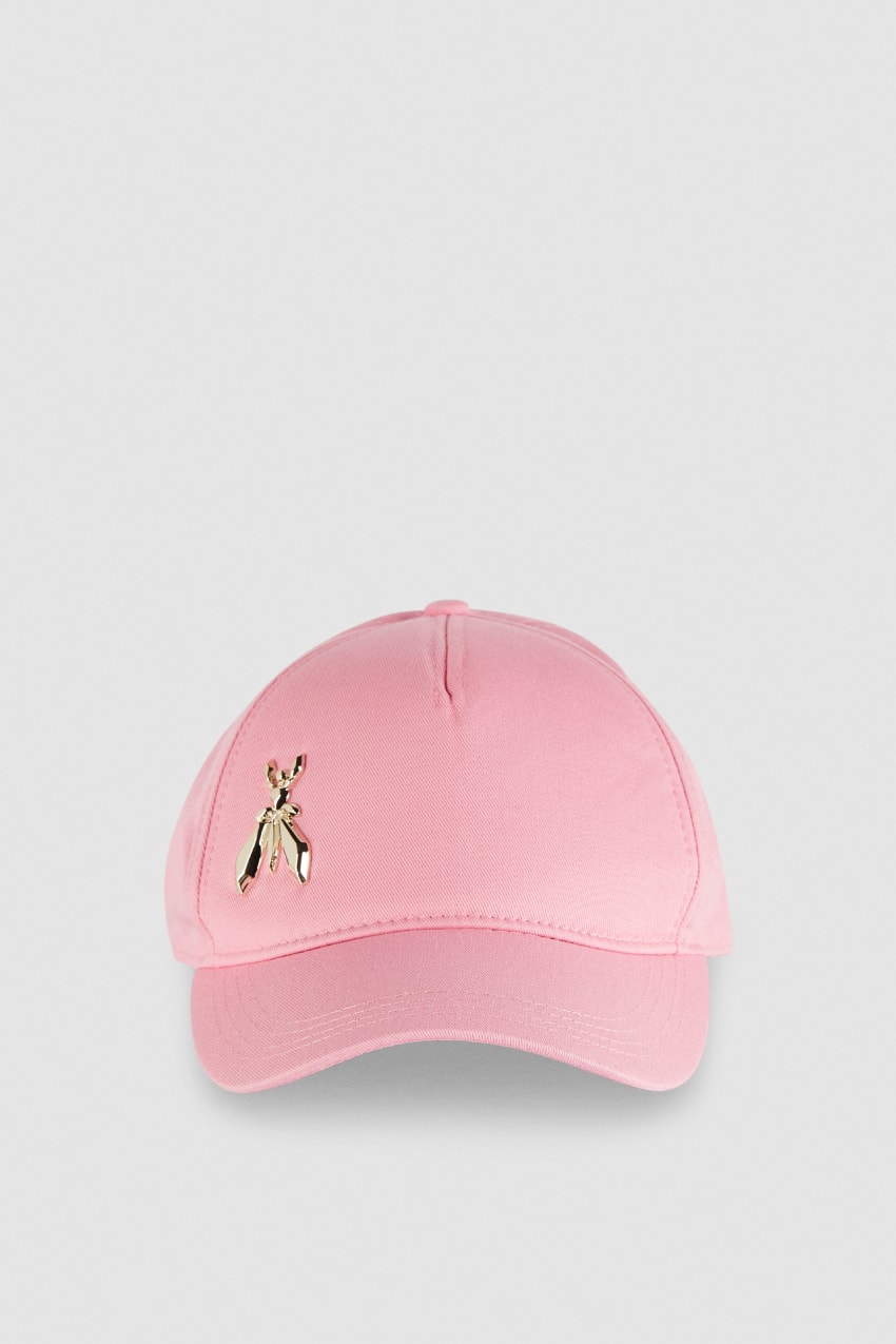 Pink Patrizia Pepe Cotton Fly Baseball Cap | YIWTNAM-59