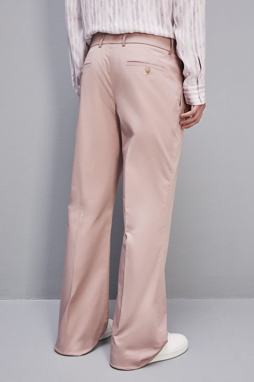 Pink Patrizia Pepe Cotton Twill Trumpet Pants | UDONPJZ-20