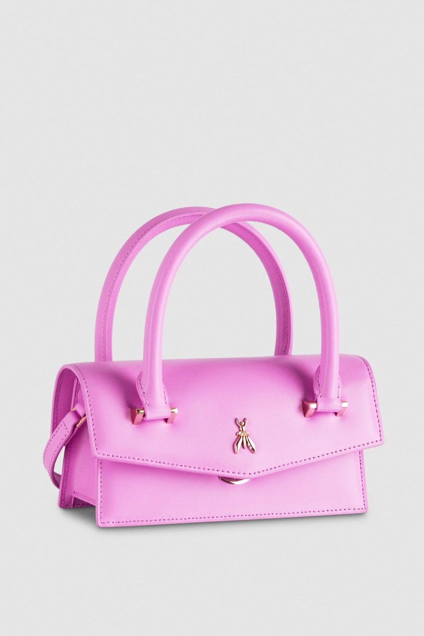 Pink Patrizia Pepe Fly Bamby Shoulder Bag With Handles | DZCIJXF-78