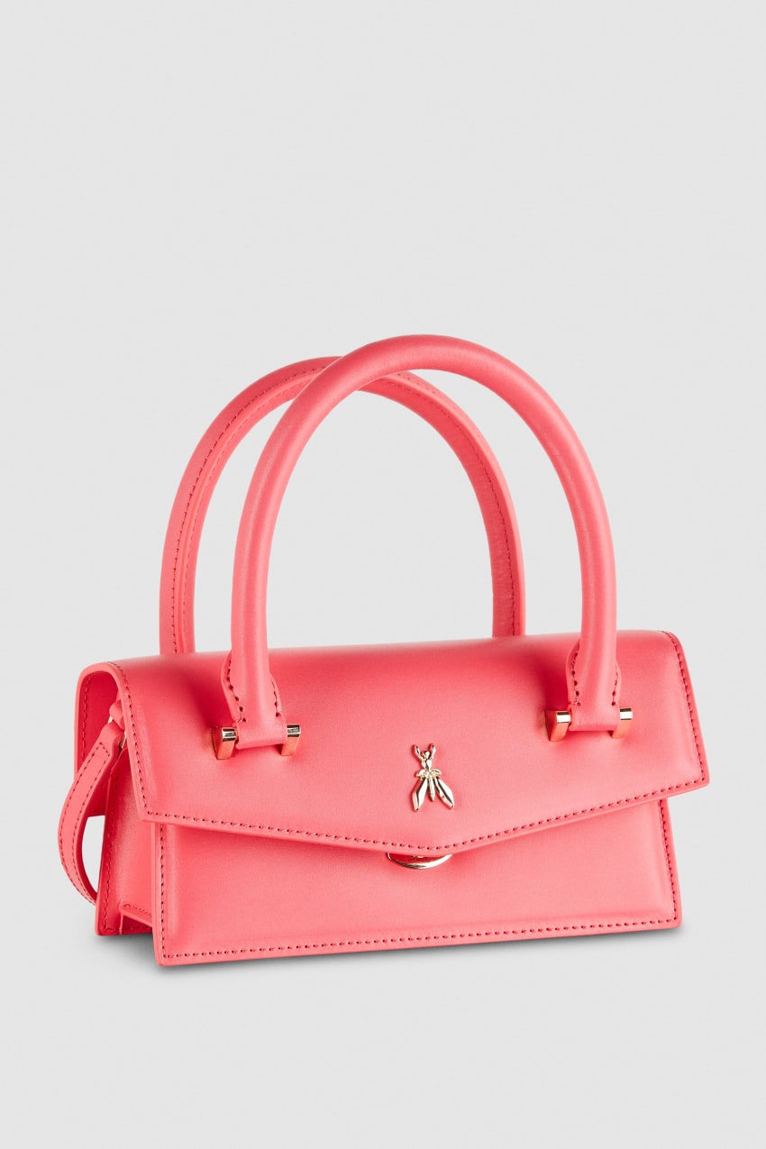 Pink Patrizia Pepe Fly Bamby Shoulder Bag With Handles | IXGTMPV-48