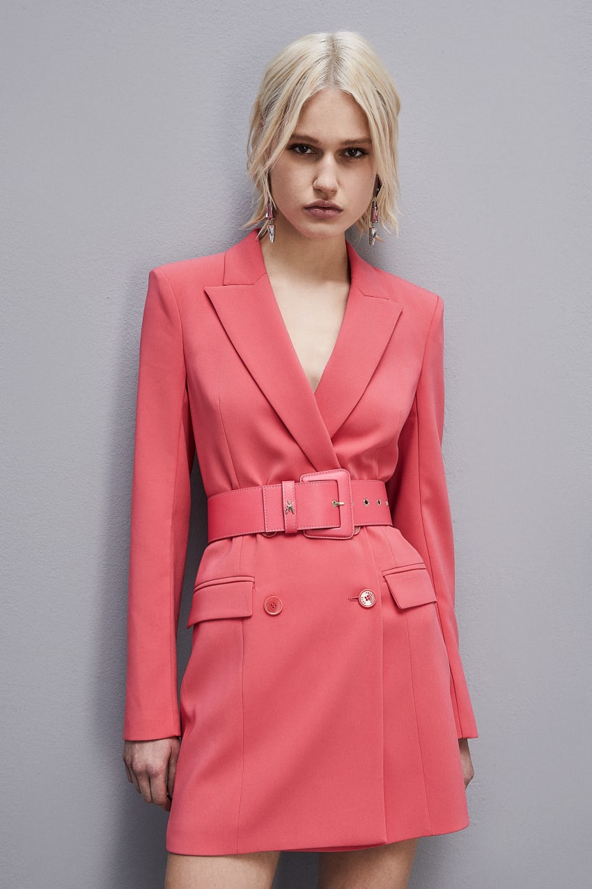 Pink Patrizia Pepe High-waisted Belt With Leather Lining | XFHDUOA-59