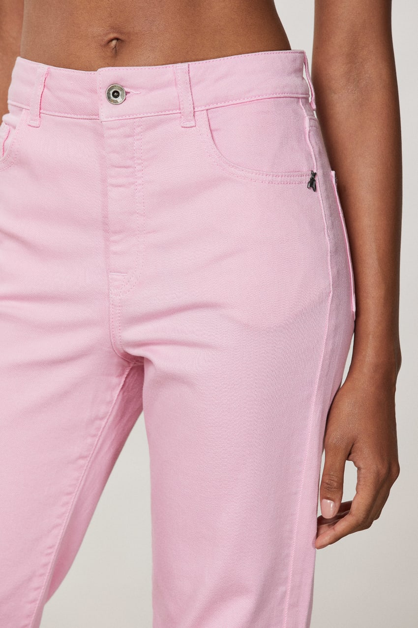 Pink Patrizia Pepe High-waisted Cigarette Pants | QFBOJKZ-39