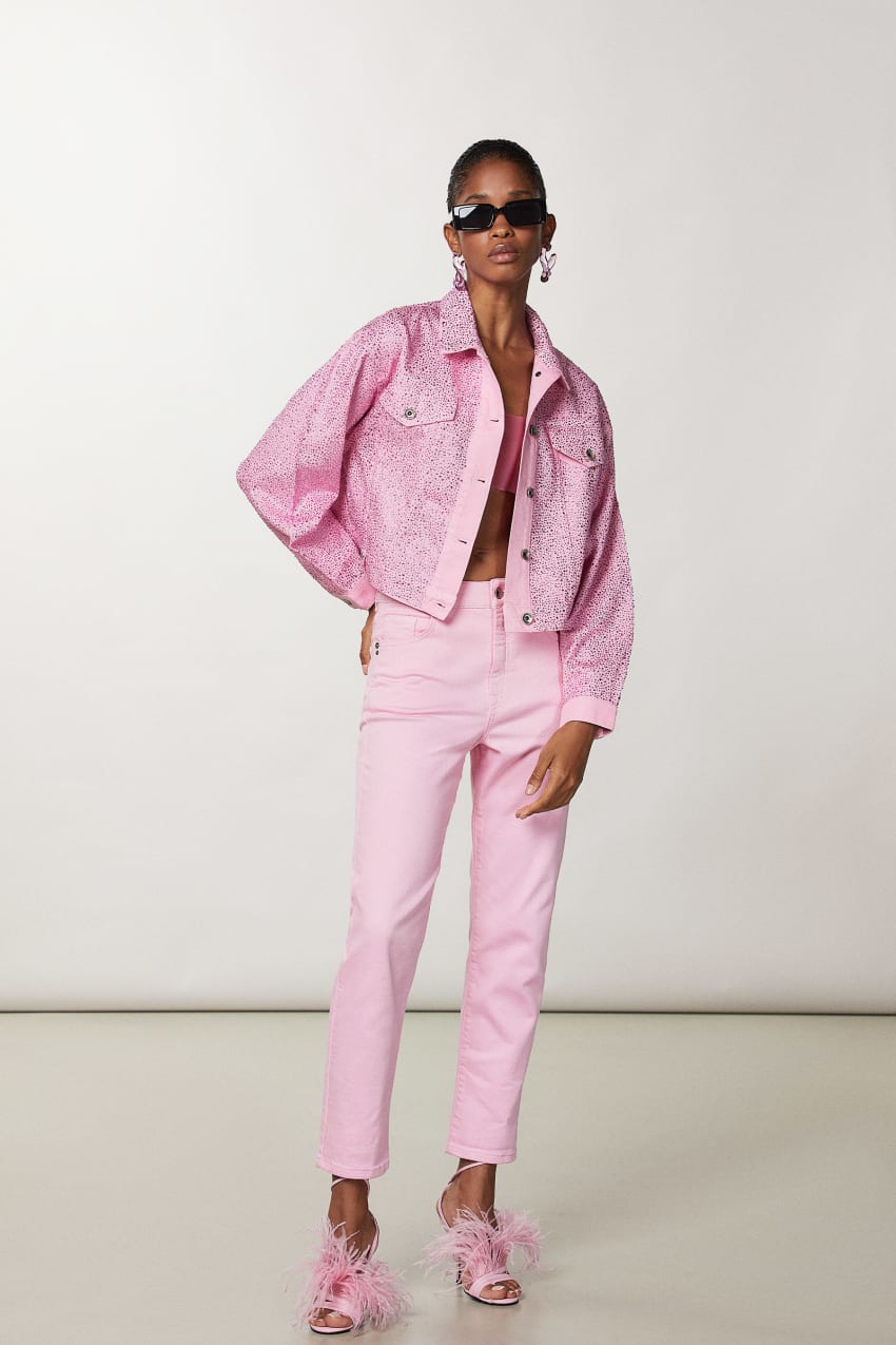 Pink Patrizia Pepe High-waisted Cigarette Pants | QFBOJKZ-39