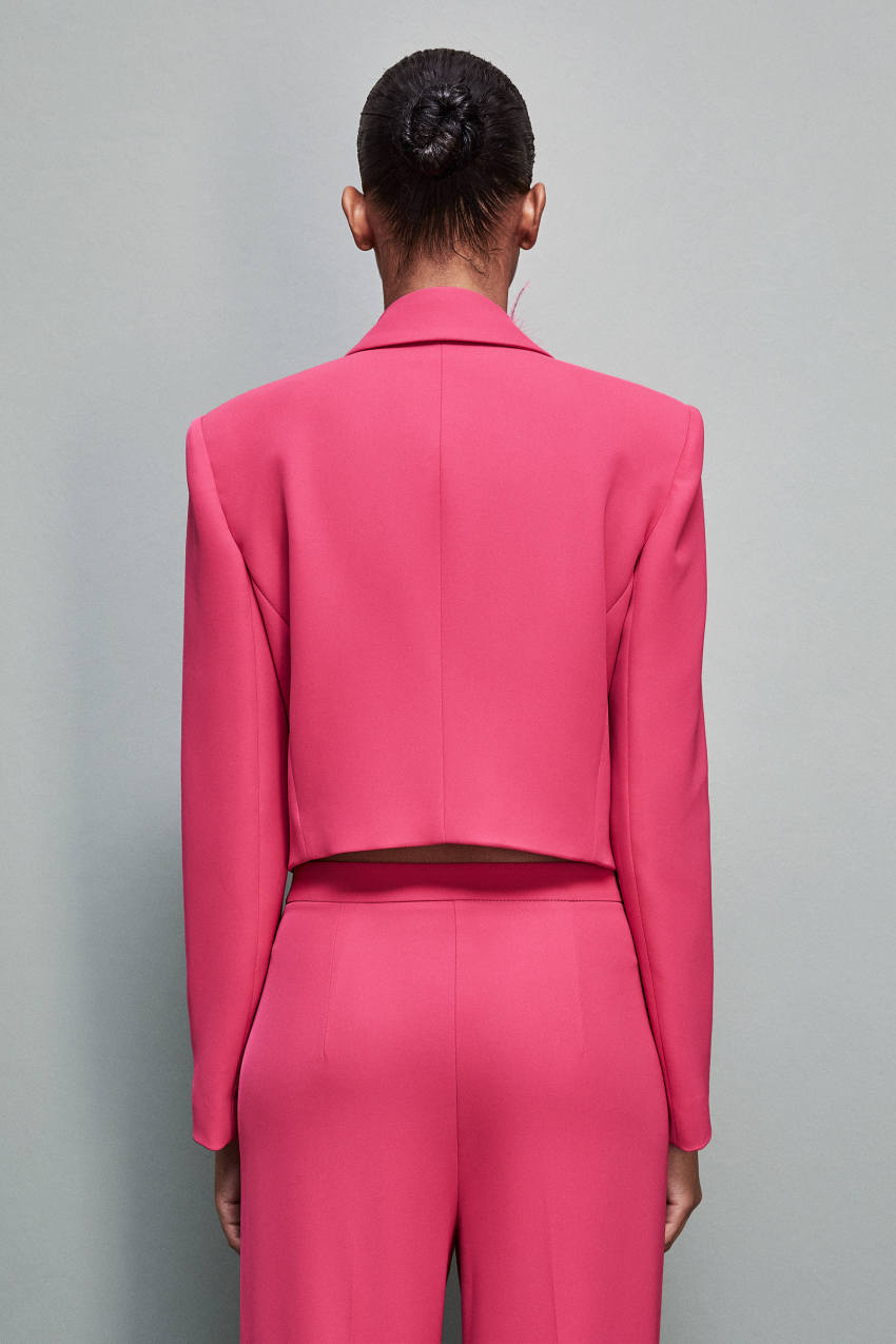 Pink Patrizia Pepe Jacket In Stretch Fabric | EQFKWOP-67