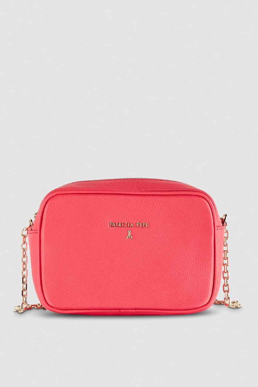 Pink Patrizia Pepe Leather Bag With Shoulder Strap | OZRXBFS-02