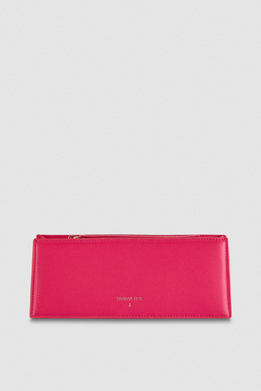 Pink Patrizia Pepe Leather Shoulder Pocket Bag | XRGELMH-42