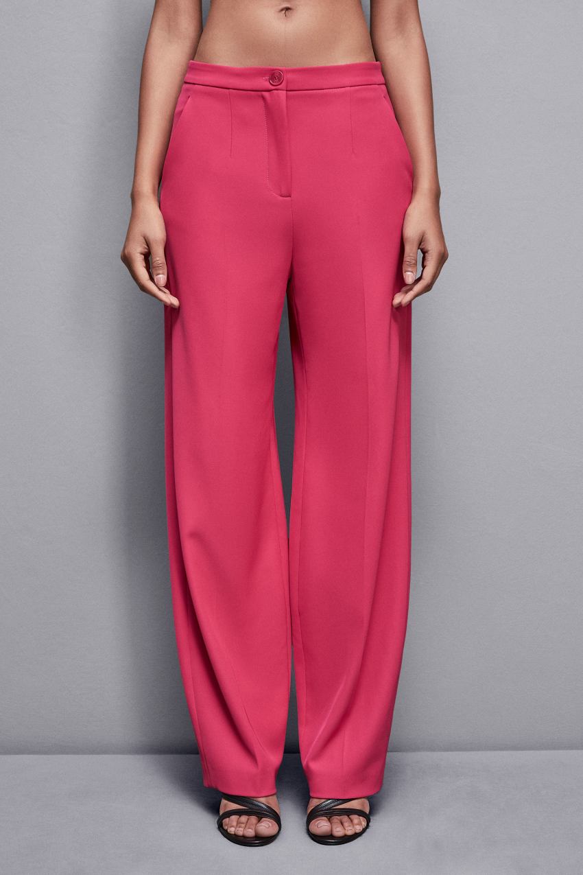 Pink Patrizia Pepe Pleated Pants In Stretch Fabric | YJOTHIF-80