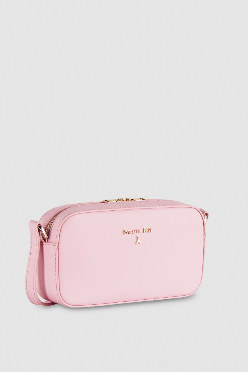 Pink Patrizia Pepe Small Graphic Case Shoulder Bag | NZLFSXK-81