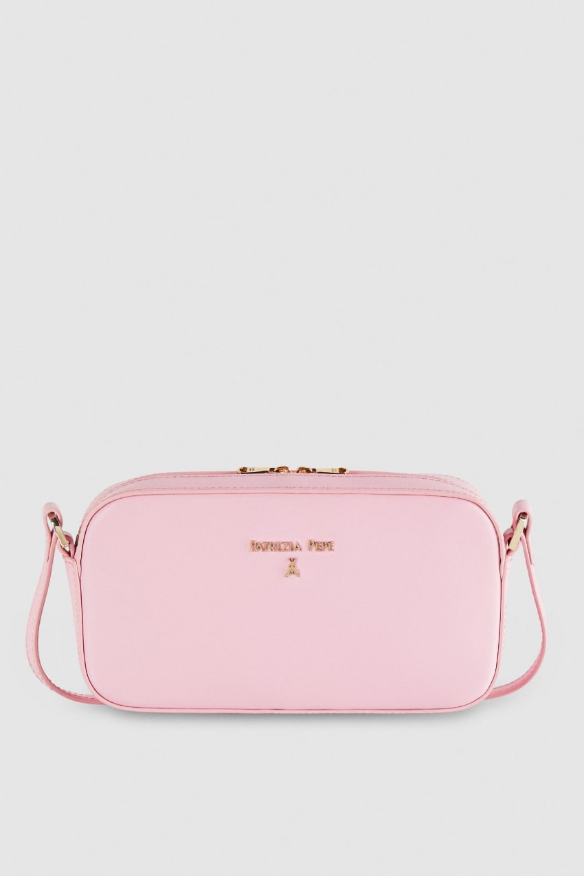 Pink Patrizia Pepe Small Graphic Case Shoulder Bag | NZLFSXK-81