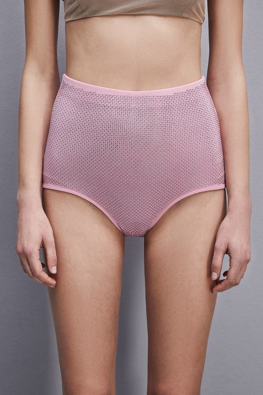 Pink Patrizia Pepe Viscose Jersey Briefs | VDPUQMC-31