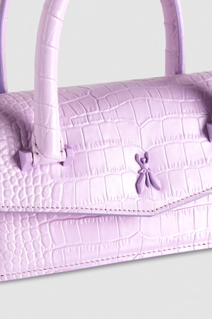 Purple Patrizia Pepe Fly Bamby Croco | RTEHZDM-54