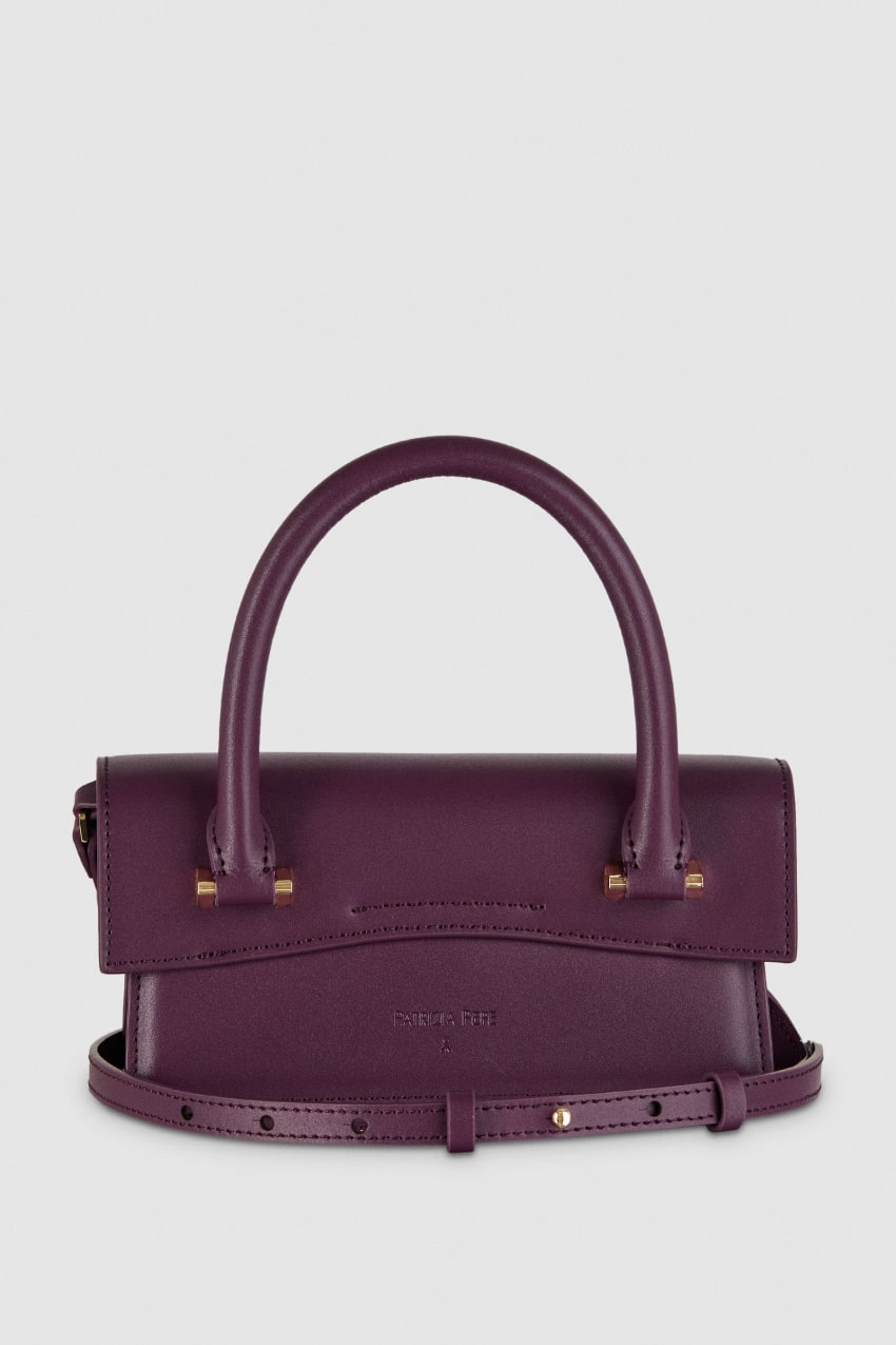 Purple Patrizia Pepe Fly Bamby Shoulder Bag With Handles | VBSTENO-15