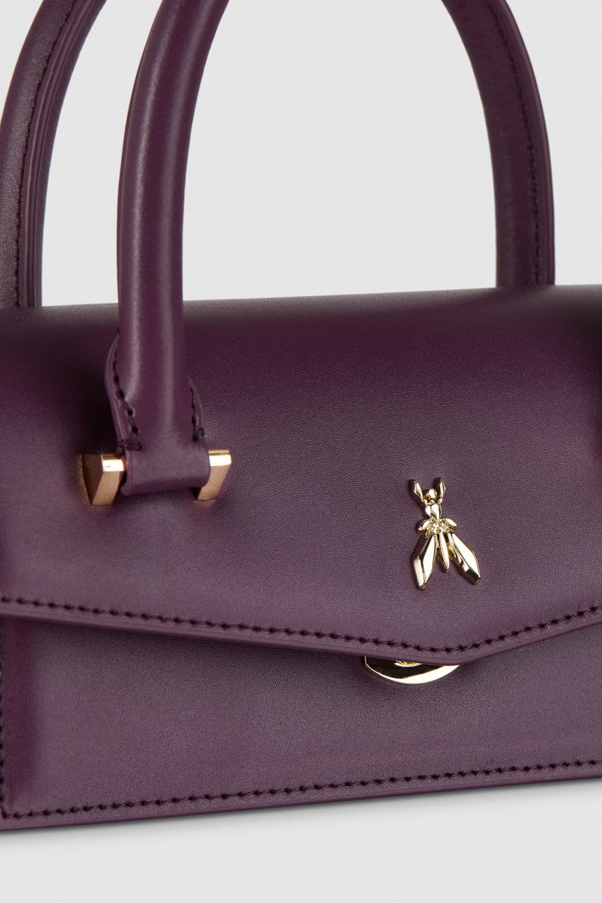 Purple Patrizia Pepe Fly Bamby Shoulder Bag With Handles | VBSTENO-15