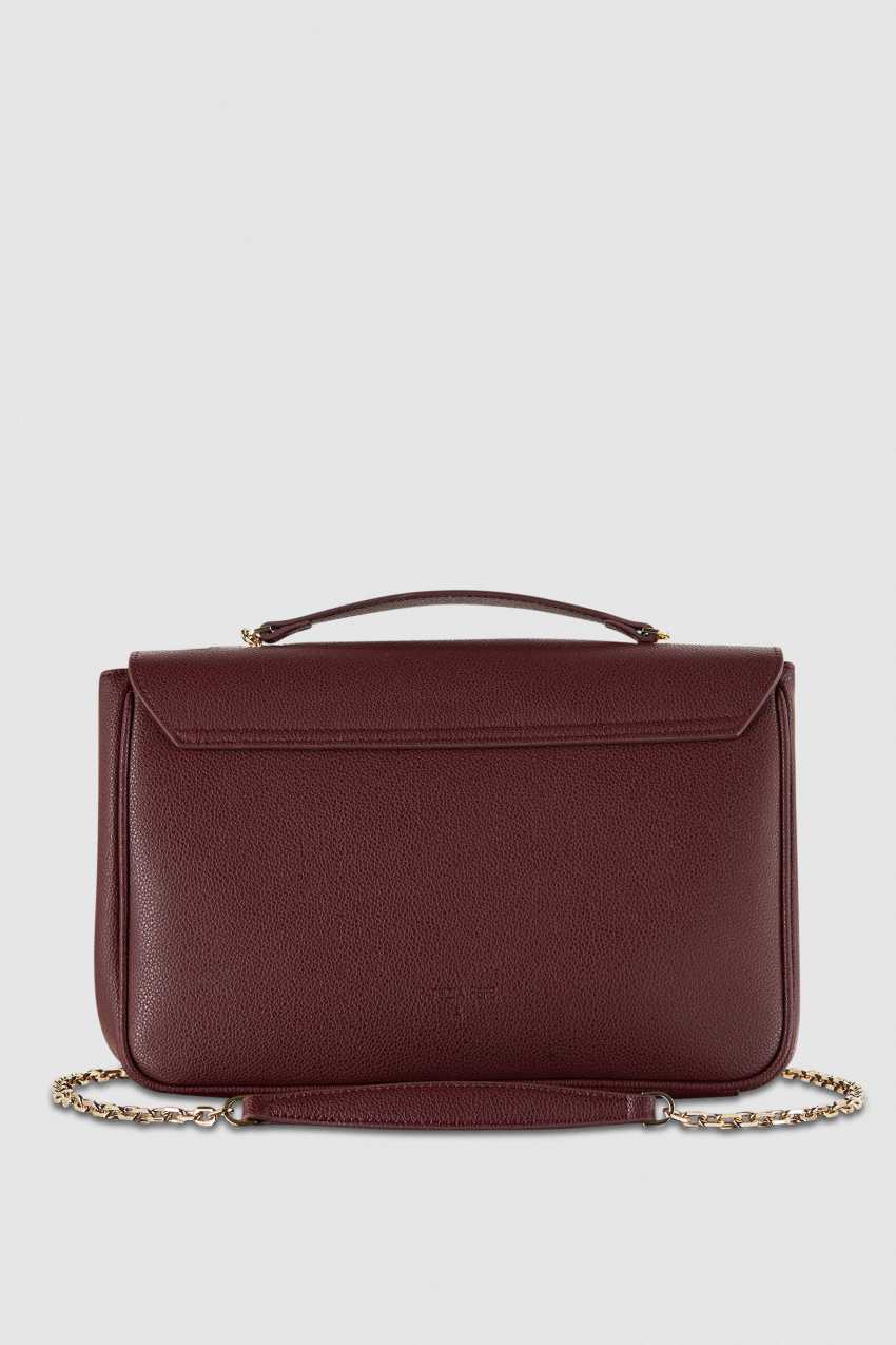 Purple Patrizia Pepe Fly Leather Shoulder Bag With Chain | JDRCUAL-32