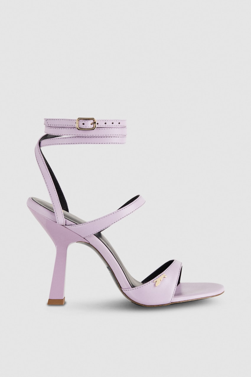 Purple Patrizia Pepe Heeled Sandal With Green Leather Sole | TVWGKIY-14