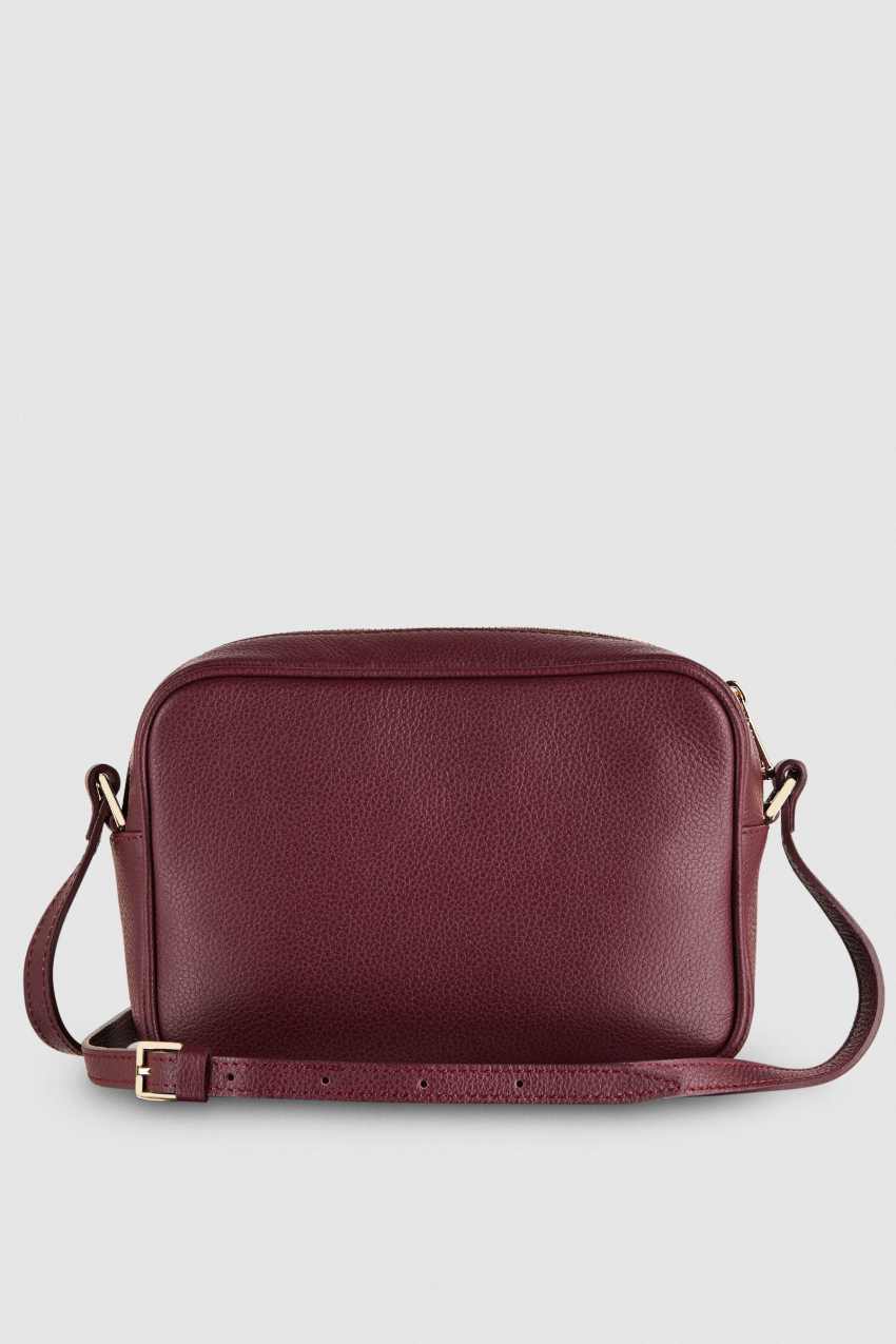 Purple Patrizia Pepe Leather Camera Bag With Inside Pocket | ECIKURV-08