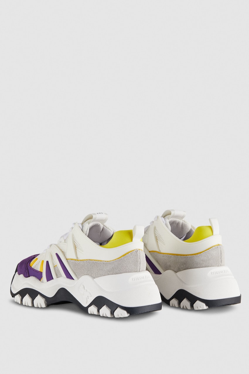 Purple Patrizia Pepe Leather Running Sneakers | CSGYPVX-31