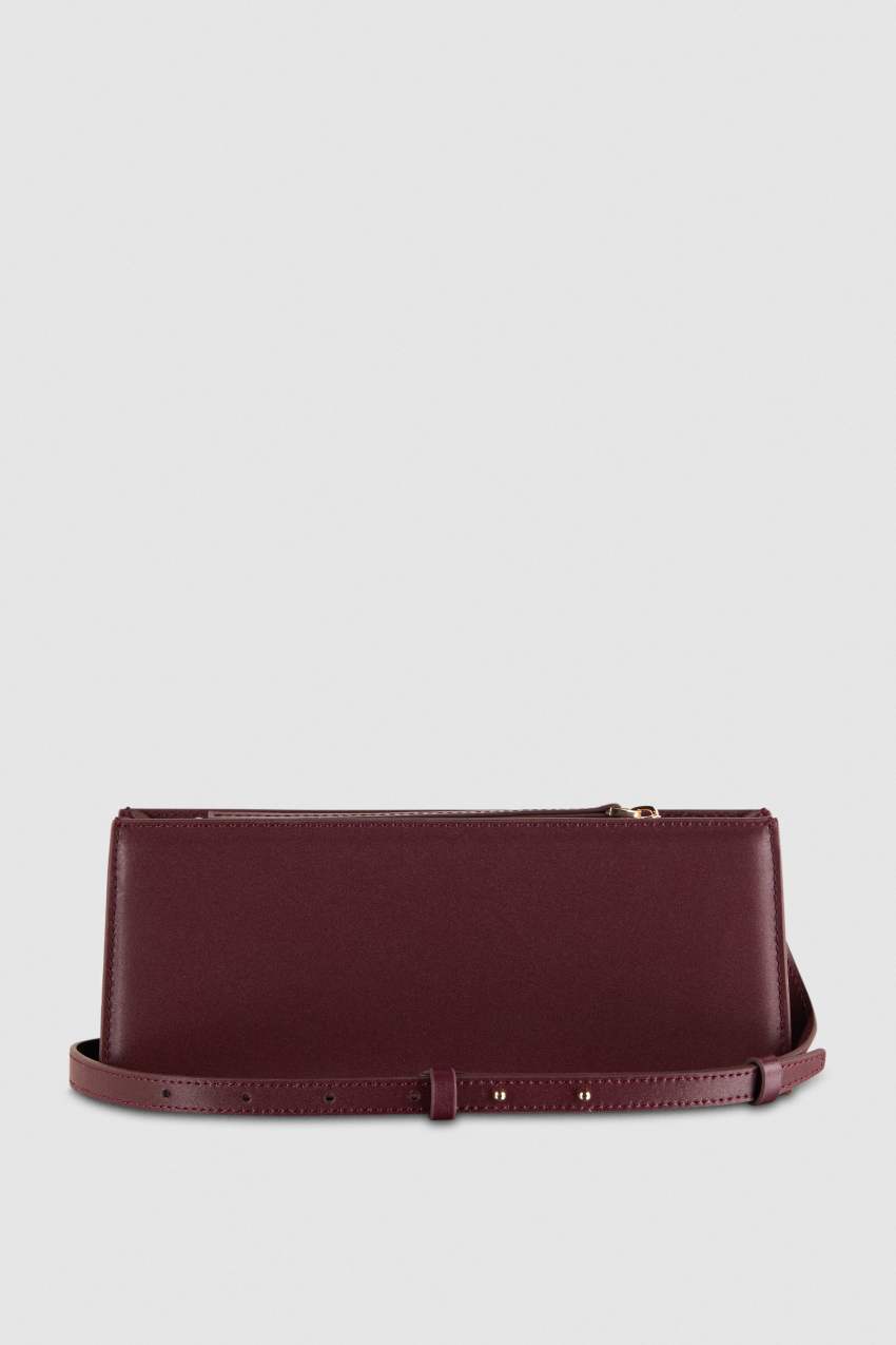 Purple Patrizia Pepe Leather Shoulder Pocket Bag | WCSGZOV-21