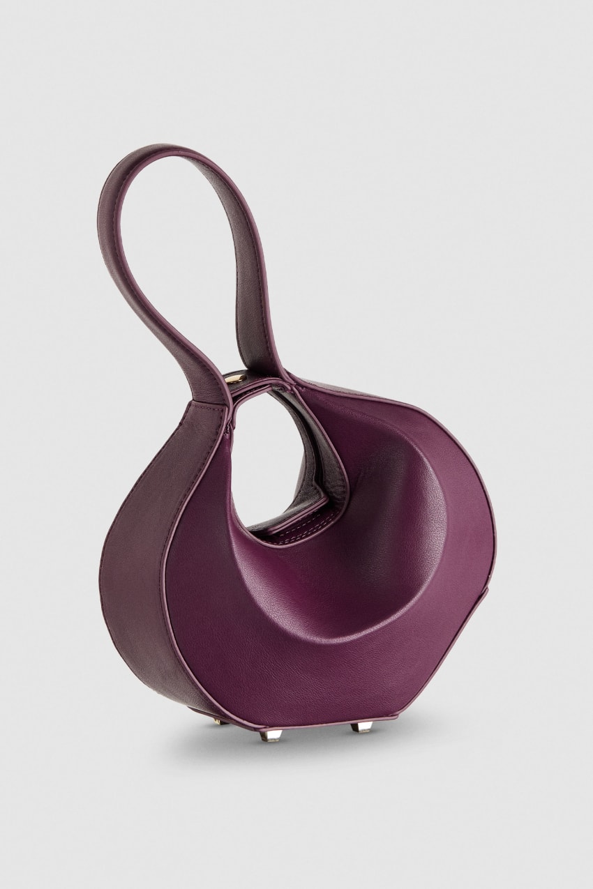 Purple Patrizia Pepe Small Hobo Bangle Bag | EBRVFUA-58