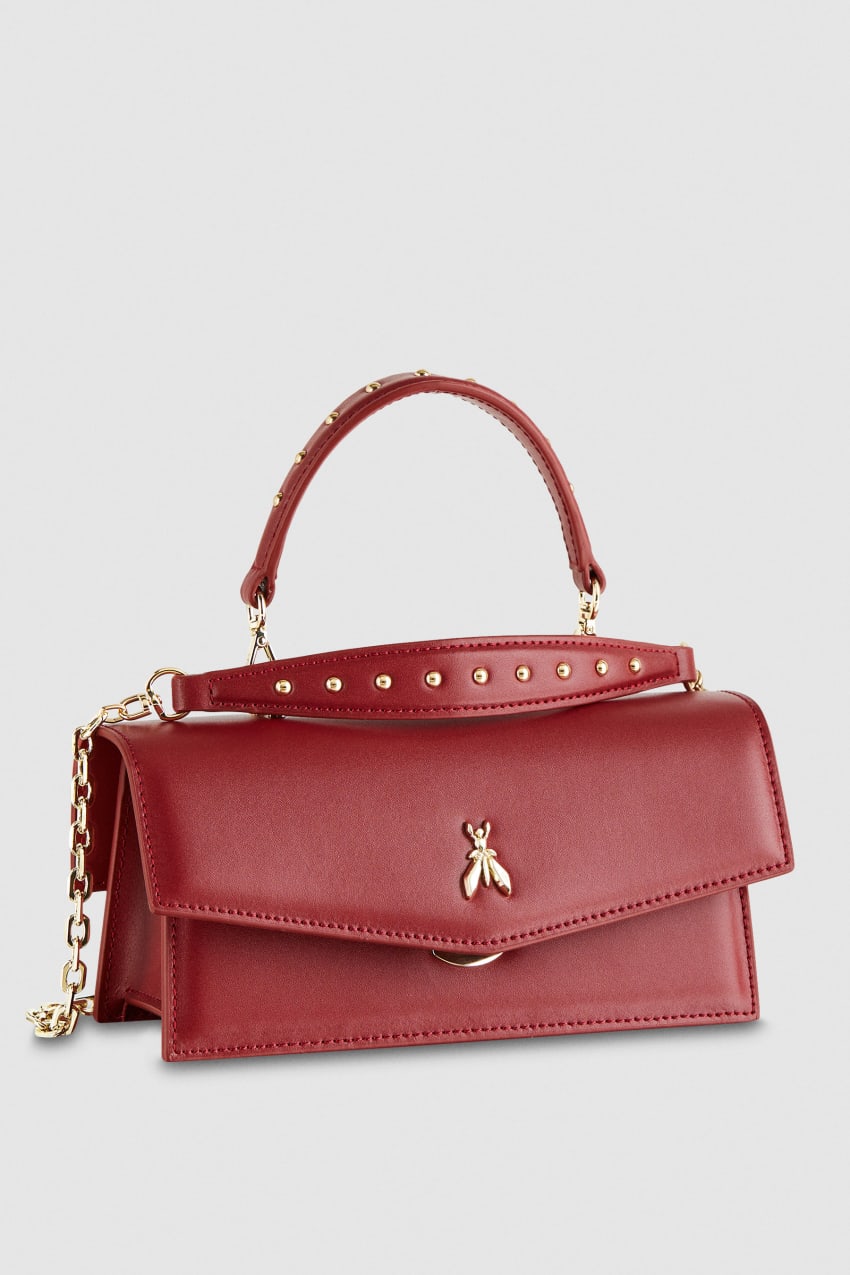 Red Patrizia Pepe Fly Bamby Leather Shoulder Bag | LPDNGXA-87