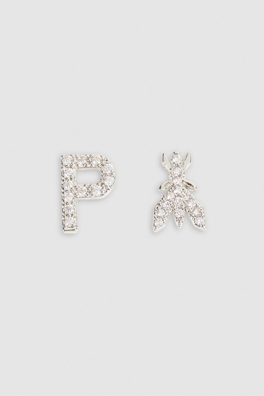 Silver Patrizia Pepe Earrings With Rhinestones | RHDQEAC-19