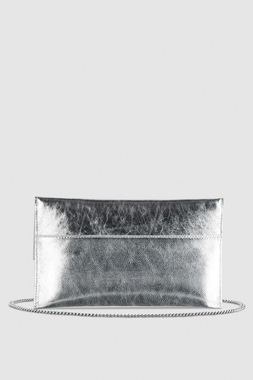 Silver Patrizia Pepe Fly Ceremony Clutch | GXWEION-03