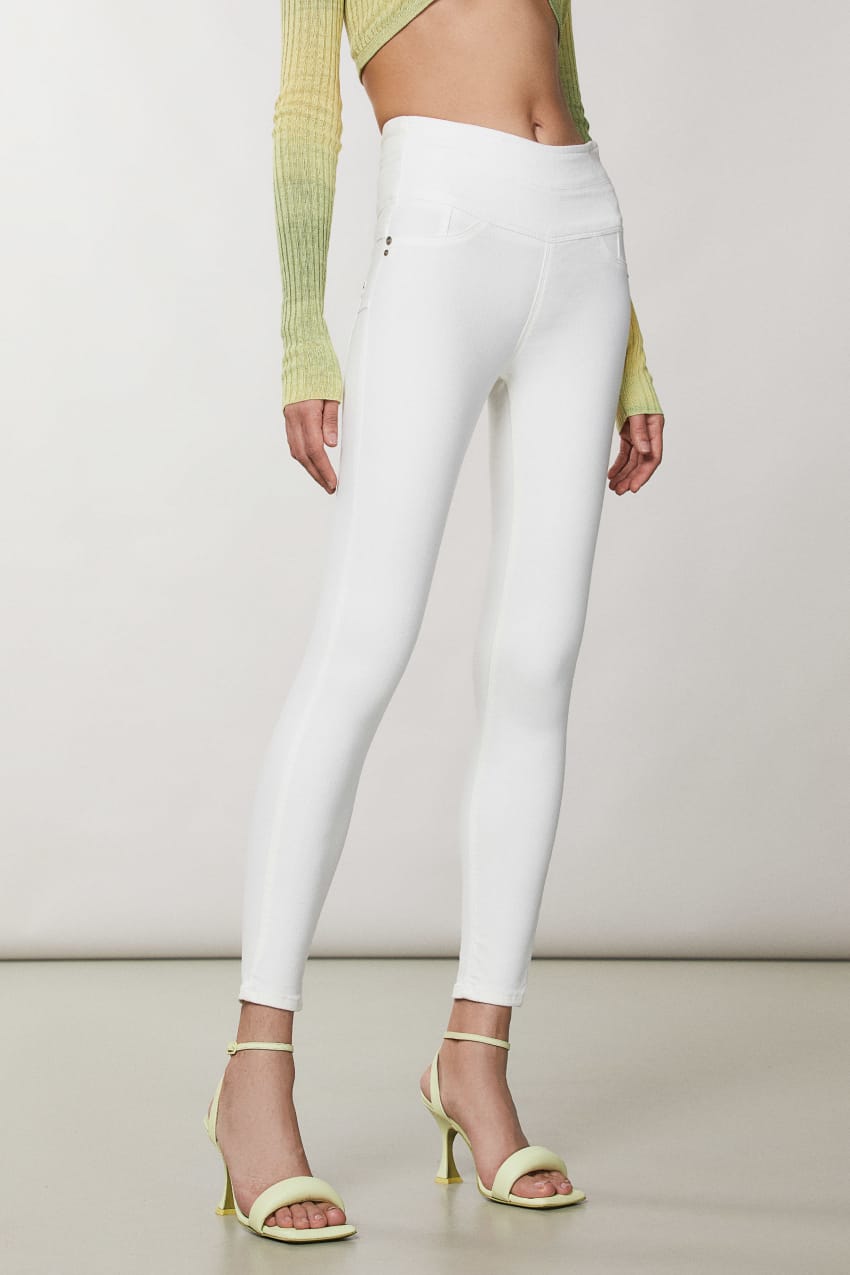 White Patrizia Pepe Jeggings | SZNOMIE-78