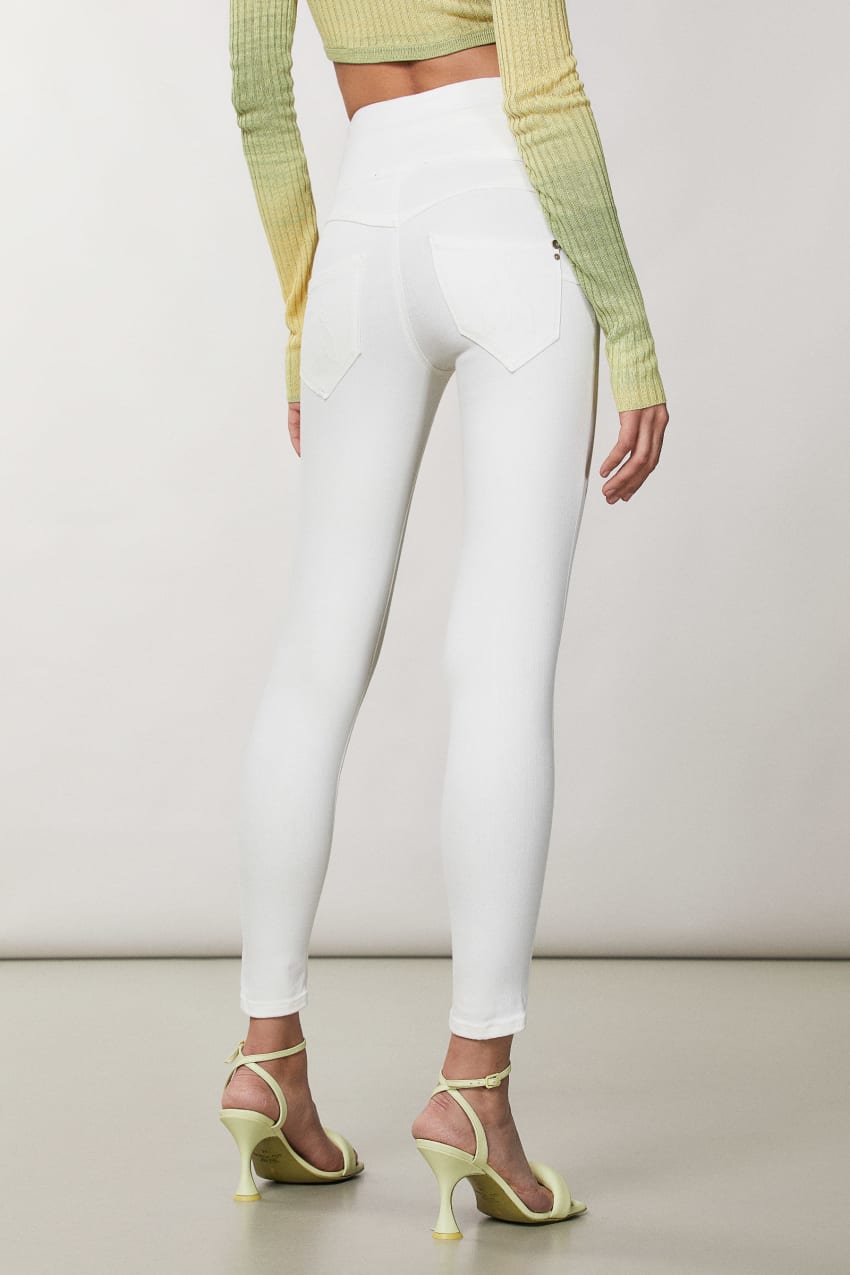 White Patrizia Pepe Jeggings | SZNOMIE-78