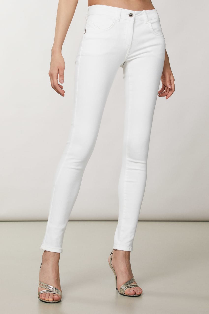 White Patrizia Pepe Jeggings | VTNQLCI-07