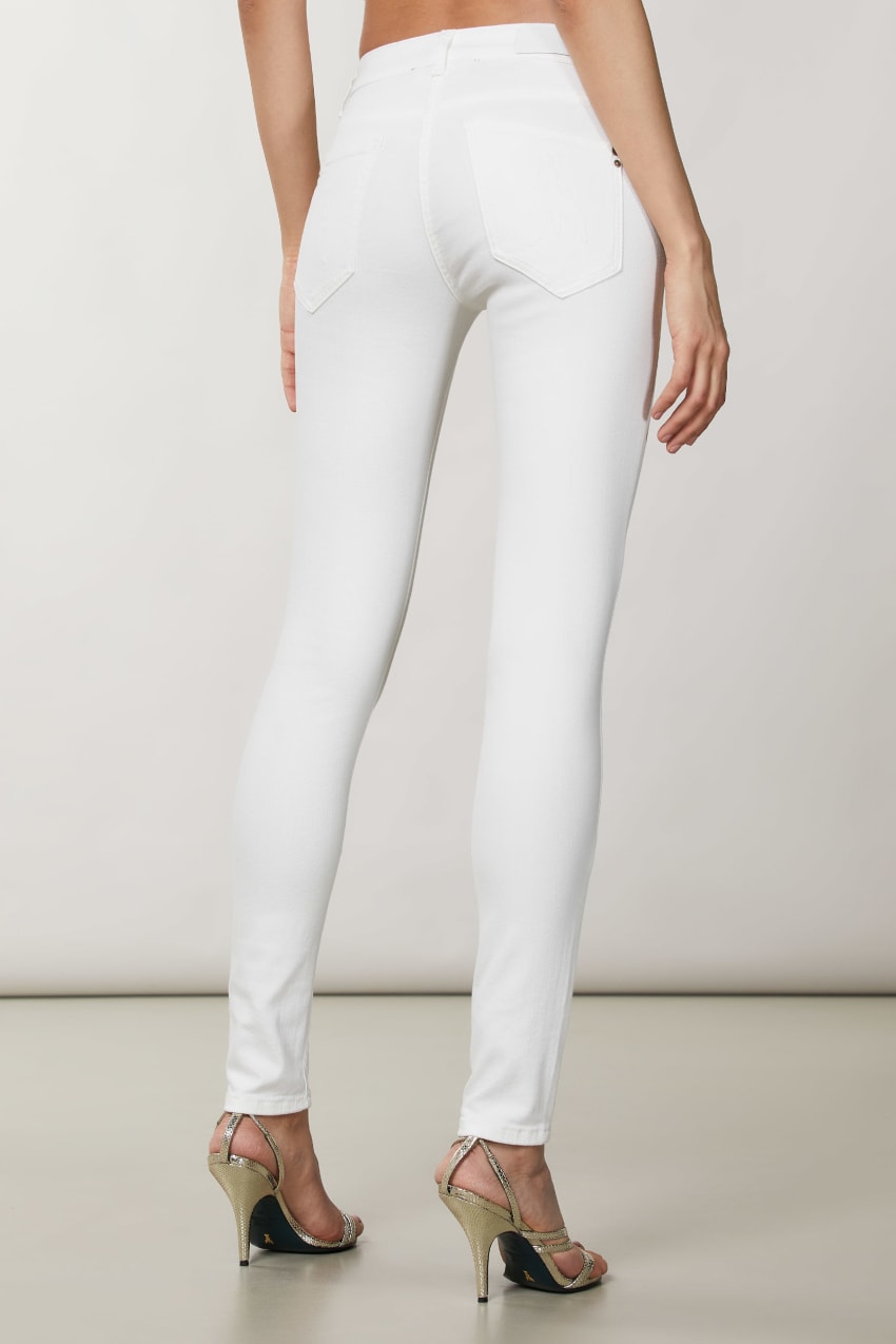 White Patrizia Pepe Jeggings | VTNQLCI-07