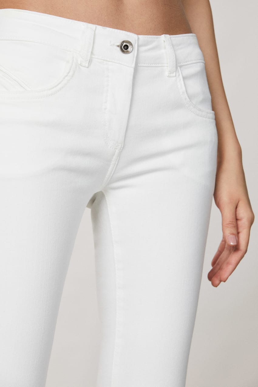 White Patrizia Pepe Jeggings | VTNQLCI-07