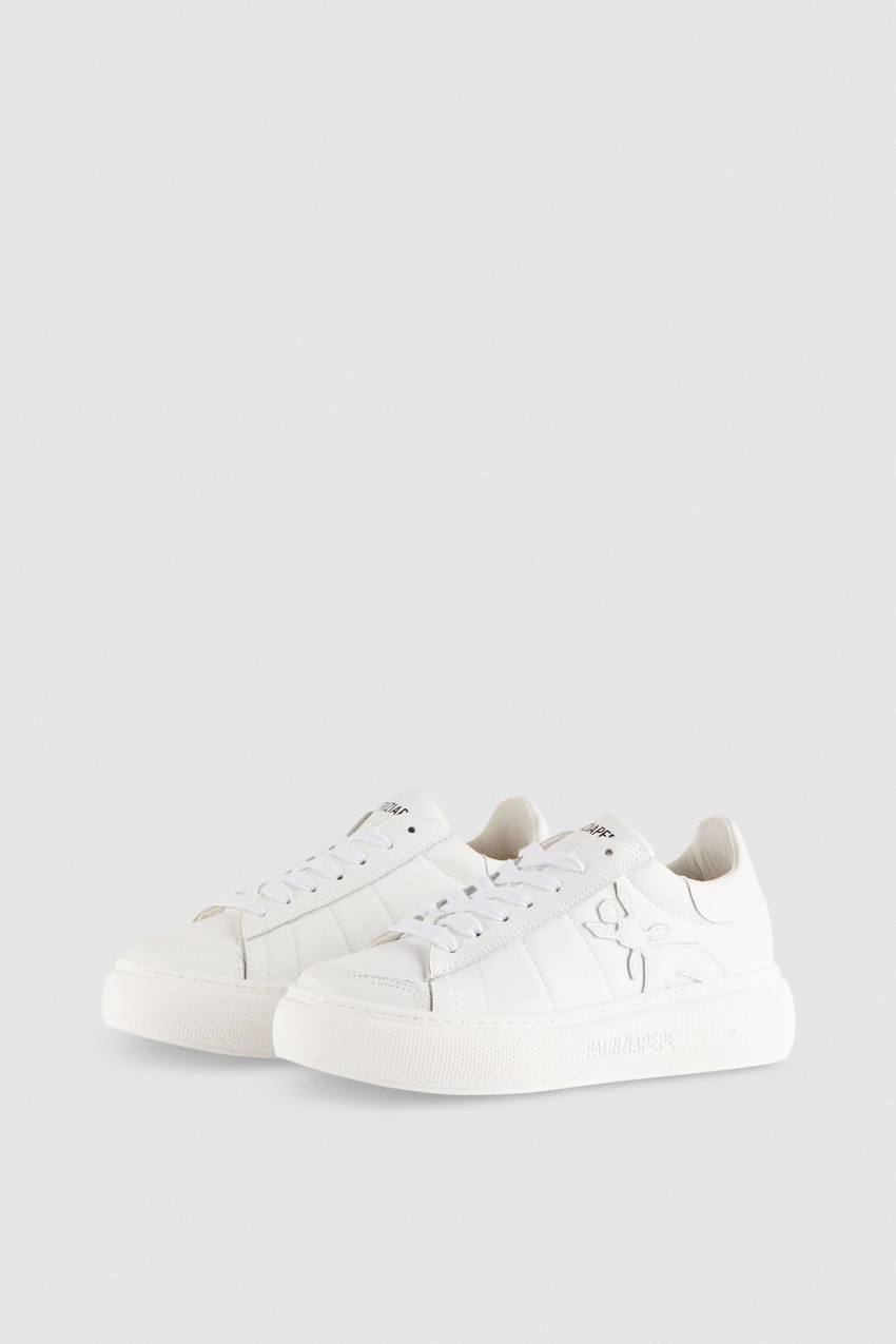 White Patrizia Pepe Pepe Fly Sneakers | ULDFJCY-65