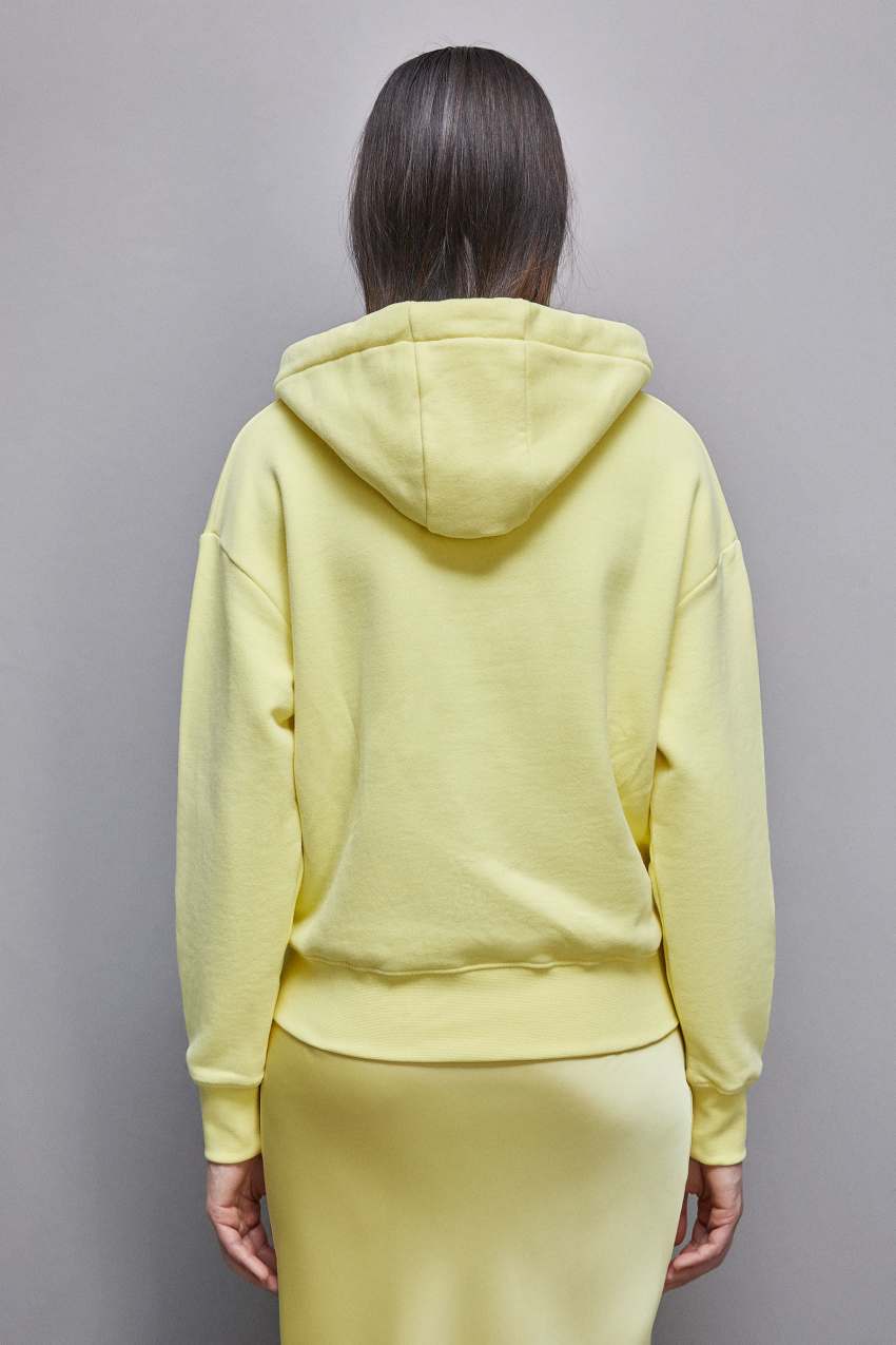 Yellow Patrizia Pepe Cotton Hoodie | DBVEHUA-03