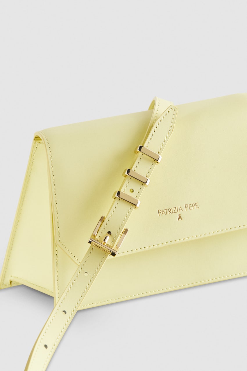 Yellow Patrizia Pepe Medium Astral Bag | EWZMFVA-53