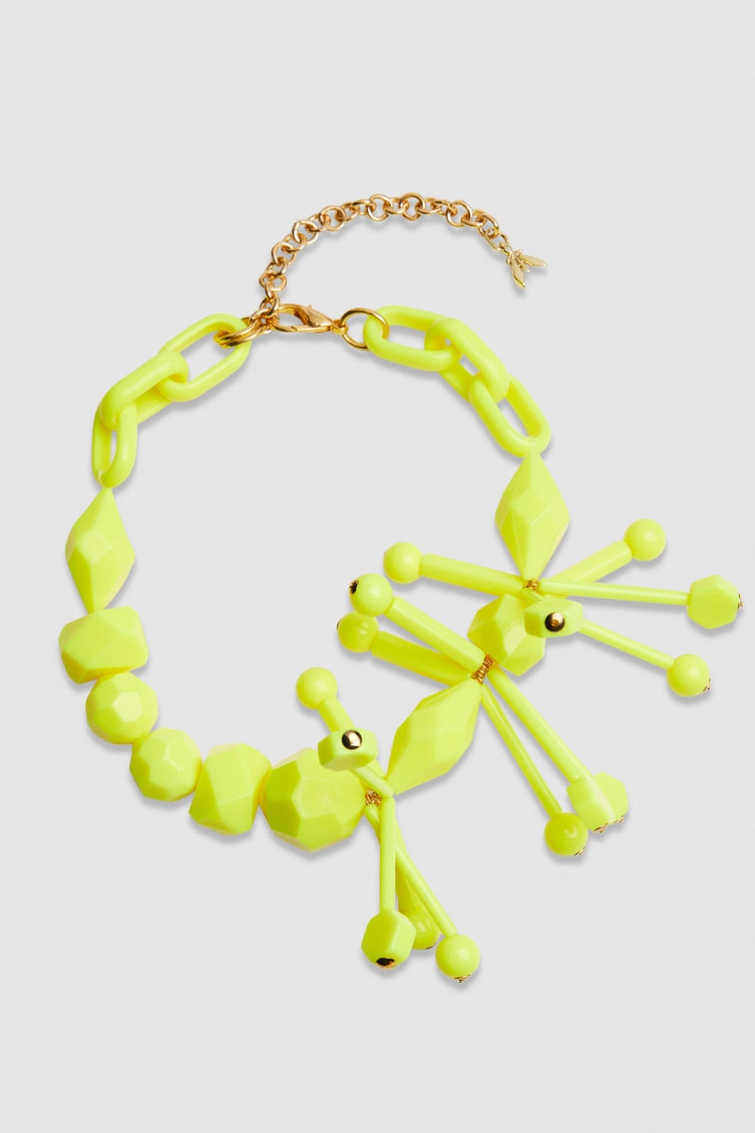 Yellow Patrizia Pepe Necklace With Techno Pop Fly Appliqué | QNLYMWA-80