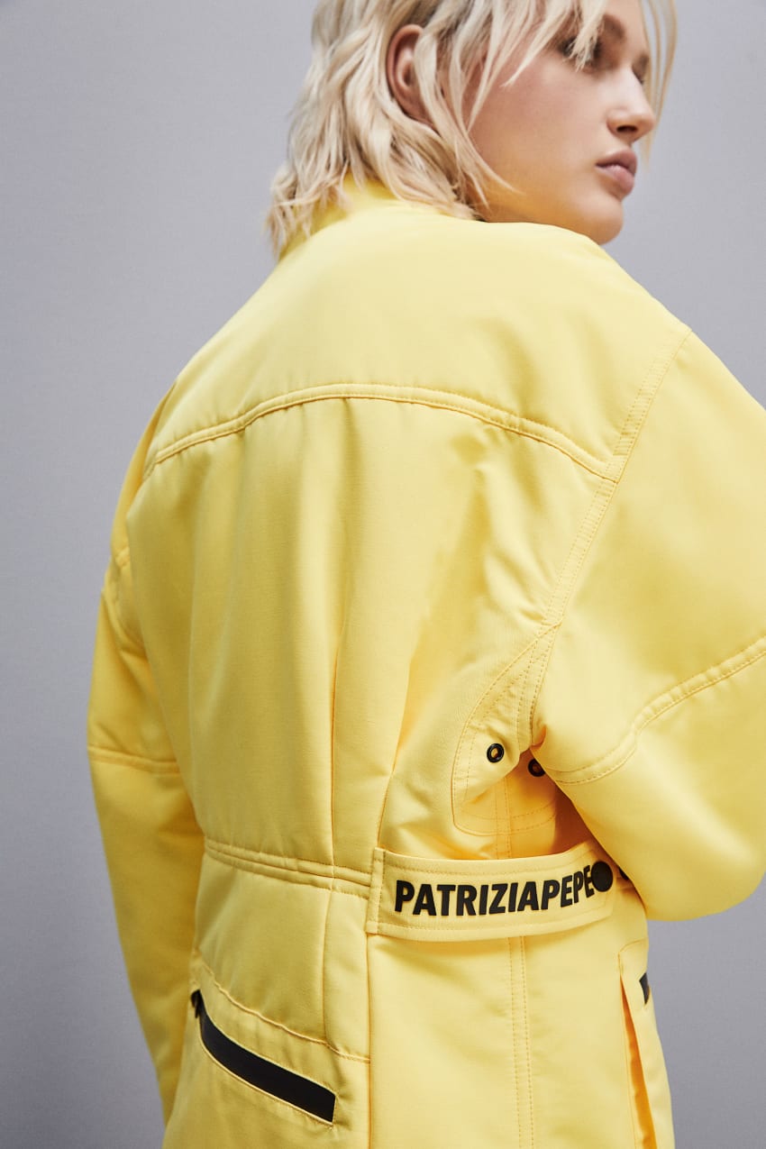 Yellow Patrizia Pepe Technical Nylon Over Jacket | AGHZOQU-74