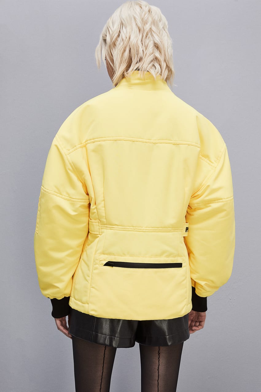 Yellow Patrizia Pepe Technical Nylon Over Jacket | AGHZOQU-74