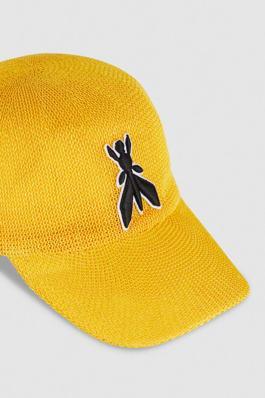 Yellow Patrizia Pepe Visor Cap | RUEKBAC-58